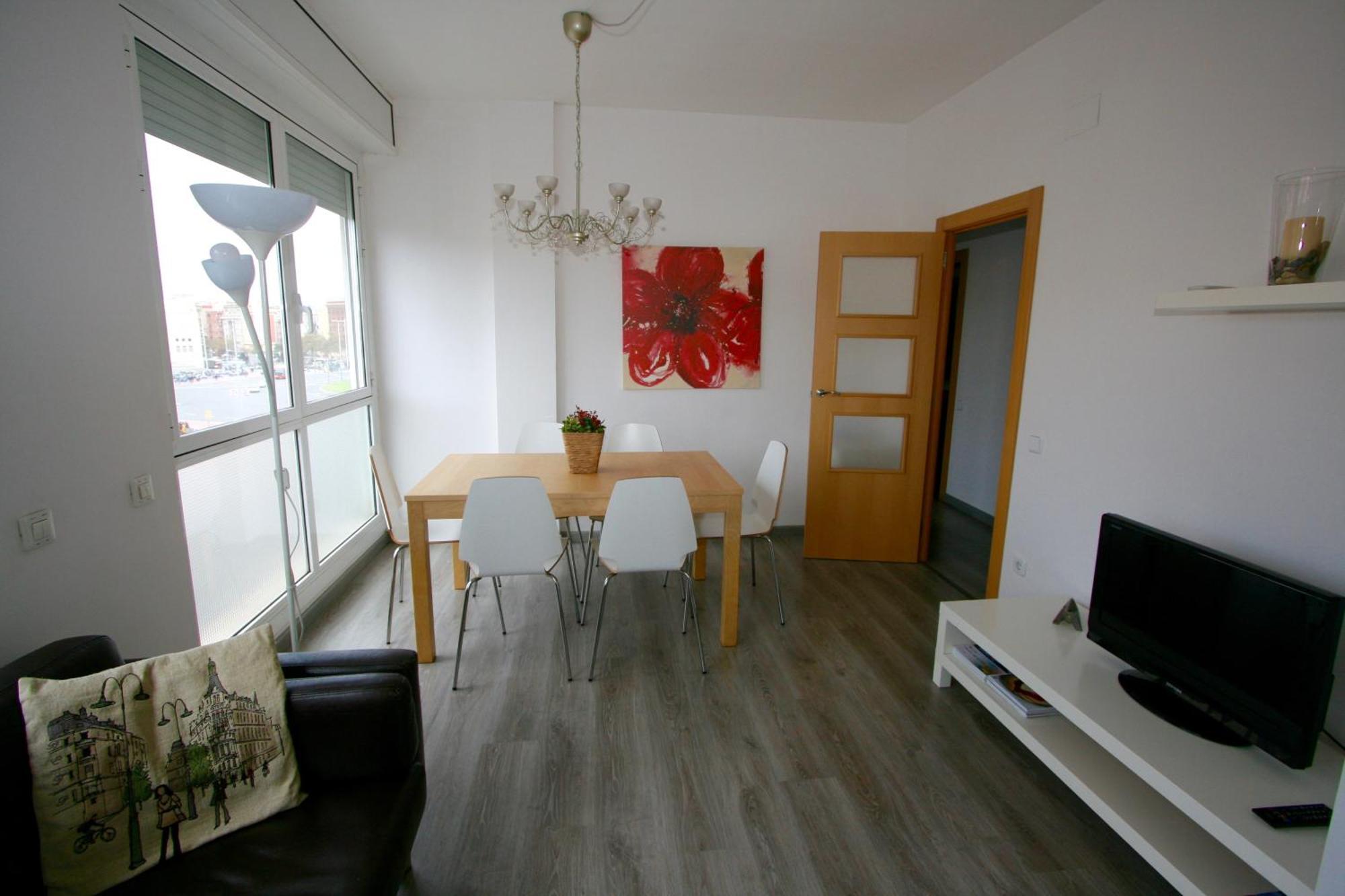 ApartEasy - Plaza España Deluxe Barcelona Habitación foto
